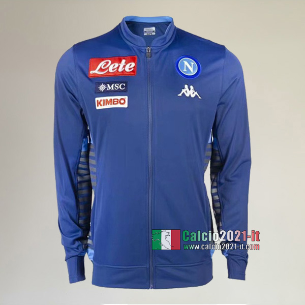 Nuove Del Ssc Napoli Full-Zip Giacca Azzurra AAA Qualità 2019/2020 :Calcio2021-it