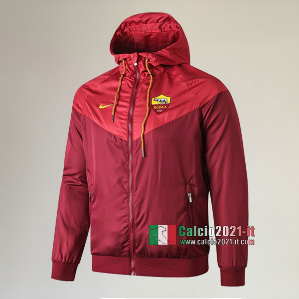 La Nuova AS Roma Full-Zip Giacca Antivento Rossa Vintage 2019/2020 :Calcio2021-it