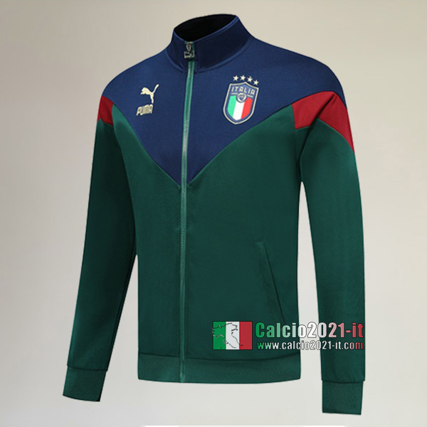 Nuove Del Italia Full-Zip Giacca Verde AAA Qualità 2019/2020 :Calcio2021-it