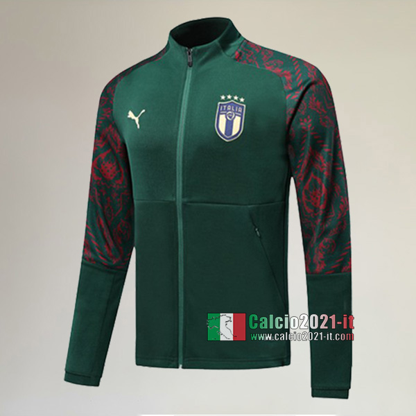 La Nuova Italia Full-Zip Giacca Verde Originale 2019/2020 :Calcio2021-it