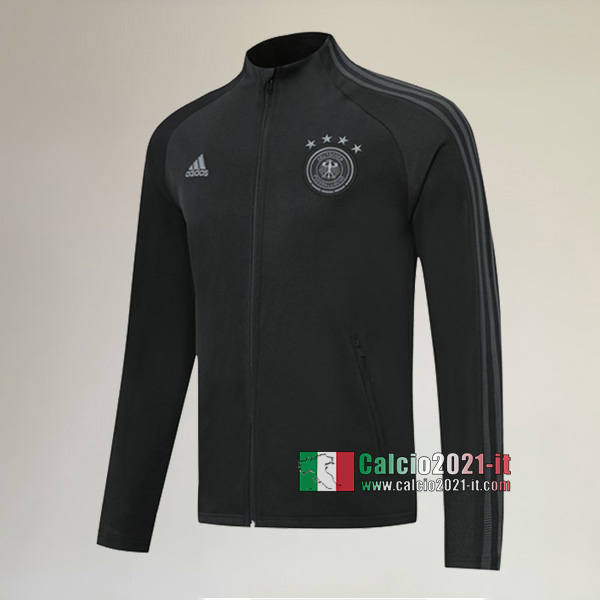 Nuove Del Germania Full-Zip Giacca Nera AAA Qualità 2019/2020 :Calcio2021-it