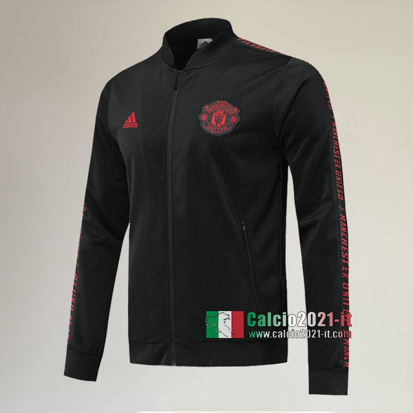 La Nuova Manchester United Full-Zip Giacca Nera Vintage 2019/2020 :Calcio2021-it