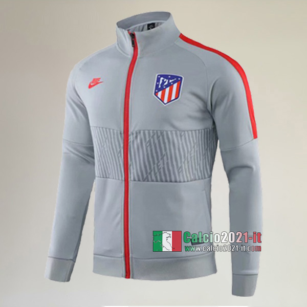 La Nuove Atletico Madrid Full-Zip Giacca Grigia Vintage 2019/2020 :Calcio2021-it