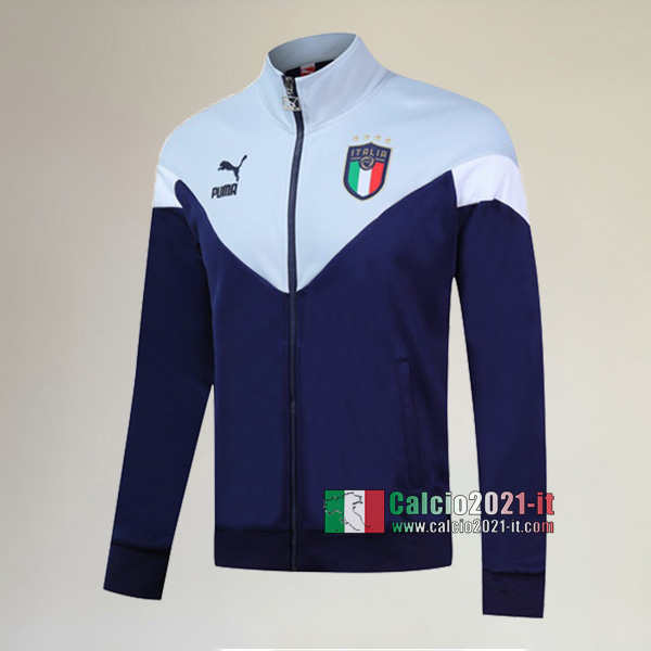 La Nuova Italia Full-Zip Giacca Azzurra Marino-1 Vintage 2019/2020 :Calcio2021-it