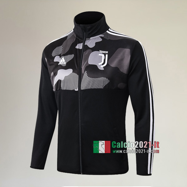 Nuova Del Juventus Full-Zip Giacca Collare Alto Nera Thailandia 2019/2020 :Calcio2021-it