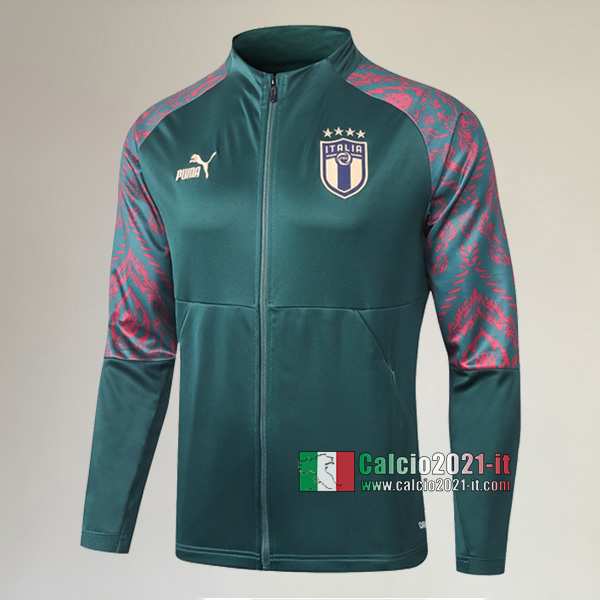 Nuove Del Italia Full-Zip Giacca Verde Originali 2020/2021 :Calcio2021-it