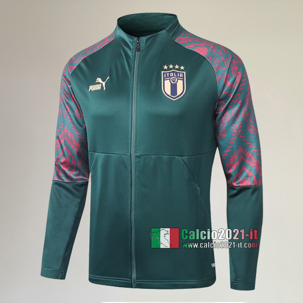Nuove Del Italia Full-Zip Giacca Verde Originali 2020/2021 :Calcio2021-it