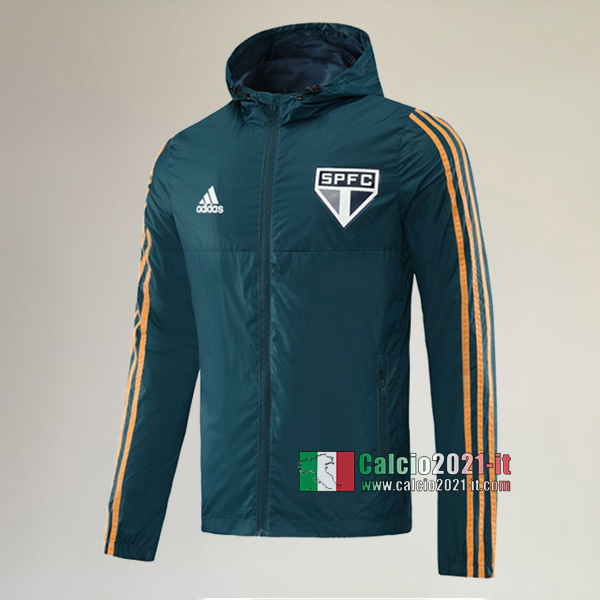 Nuove Del Sao Paulo FC Full-Zip Giacca Antivento Azzurra Classiche 2020/2021