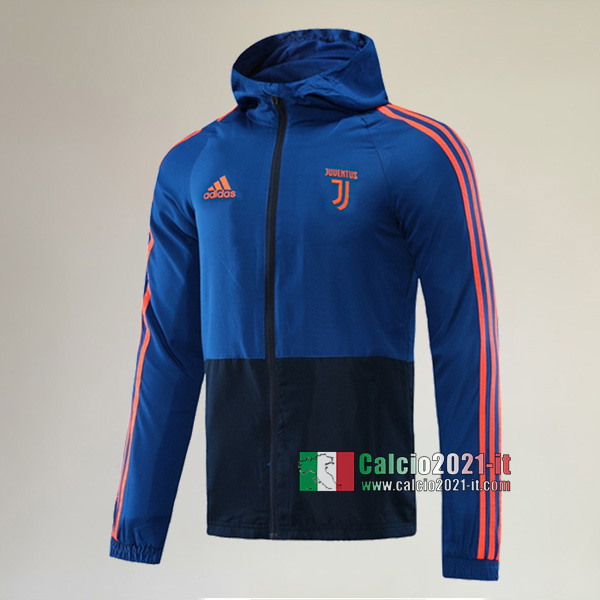 La Nuove Juventus Full-Zip Giacca Antivento Azzurra Originale 2020/2021