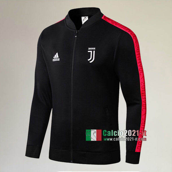 La Nuove Juventus Full-Zip Giacca Nera/Rossa Retro 2019/2020 :Calcio2021-it