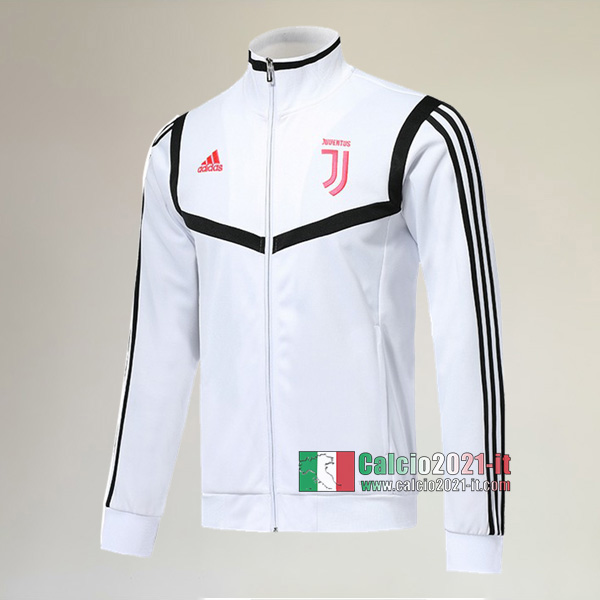 Nuova Del Juventus Full-Zip Giacca Bianca/Nera Authentic 2019/2020 :Calcio2021-it