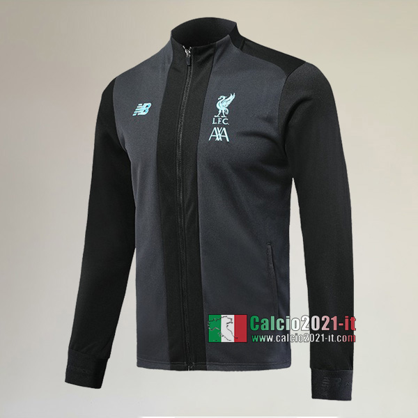 La Nuova Liverpool FC Full-Zip Giacca Nera/Grigia Vintage 2019/2020 :Calcio2021-it