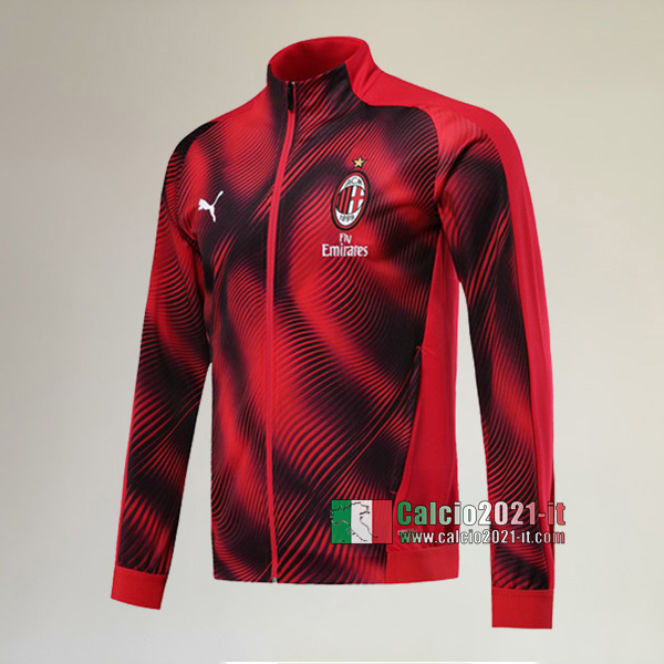 La Nuove Milano Full-Zip Giacca Rossa/Nera Vintage 2019/2020 :Calcio2021-it