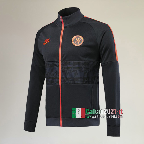 La Nuova FC Chelsea Full-Zip Giacca Nera Originale 2019/2020 :Calcio2021-it