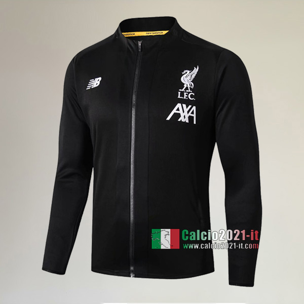 Nuove Del Liverpool FC Full-Zip Giacca Nera Originali 2019/2020 :Calcio2021-it