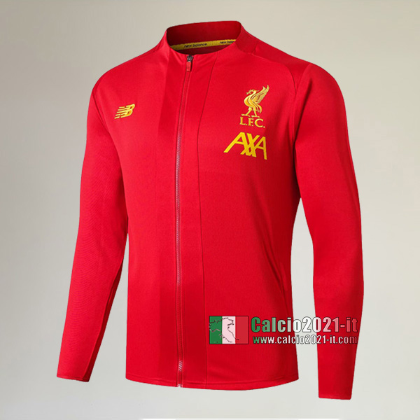 Nuove Del Liverpool FC Full-Zip Giacca Rossa Classiche 2019/2020 :Calcio2021-it