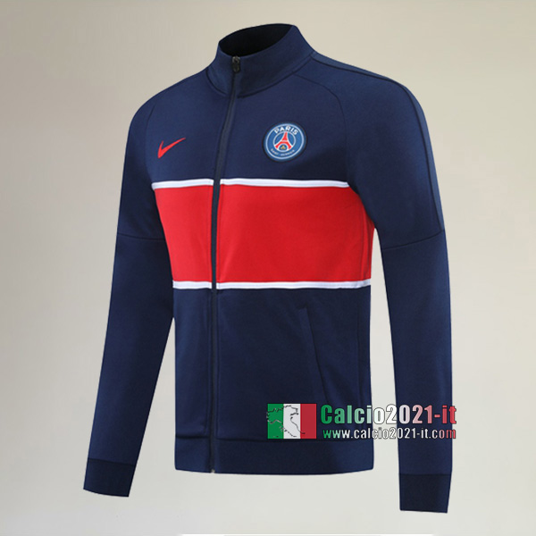 La Nuova Paris Saint Germain PSG Full-Zip Giacca Azzurra Rossa Classiche 2020/2021