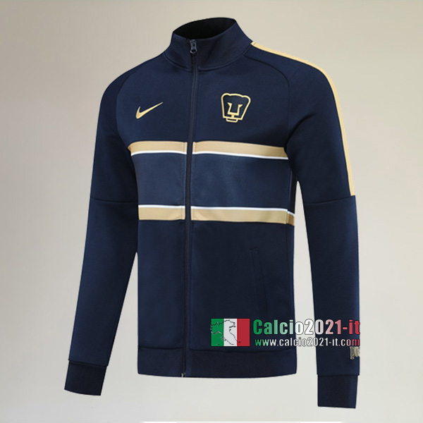 La Nuove Pumas Unam Full-Zip Giacca Azzurra Reale Vintage 2020/2021 :Calcio2021-it