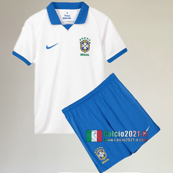 Originali Seconda Maglia Nuove Del Brasile Bambino 2019/2020 Personalizzate