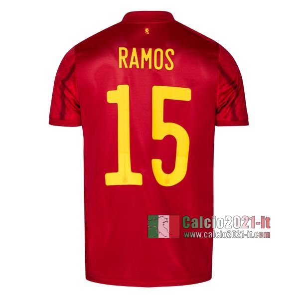 Calcio2021-It: La Nuove Prima Maglia Spagna Ramos #15 Europei 2020 Replica Online