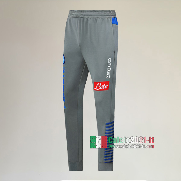 Migliori Nuove Pantaloni Sportiva SSC Napoli Grigia 2019/2020