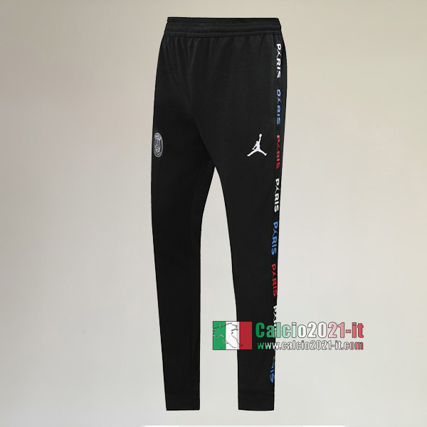 A++ Qualità Nuove Pantaloni Tuta PSG Paris Saint Germain Jordan Nera 2020/2021