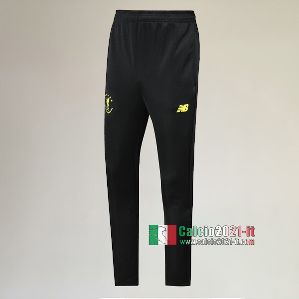 Nuova Aaa Qualità Pantaloni Sportiva Liverpool Nera Gialla 2019/2020