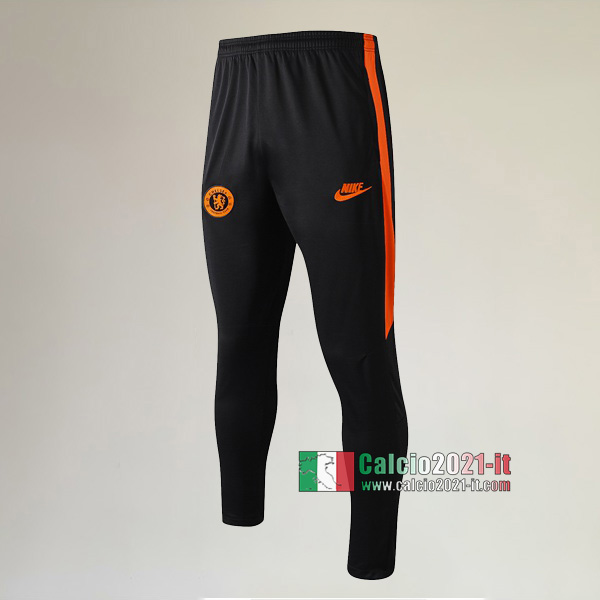 A++ Qualità Nuove Pantaloni Tuta Chelsea Nera Arancio 2019/2020
