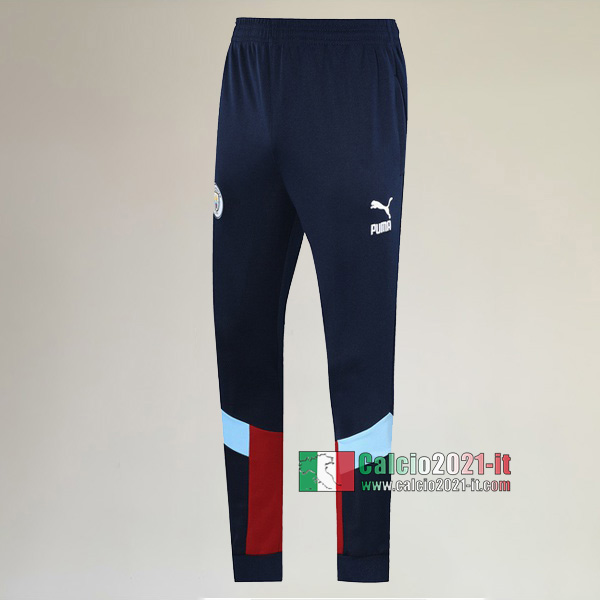 Nuova Aaa Qualità Pantaloni Sportiva Manchester City Azzurra Marino Rossa 2019/2020