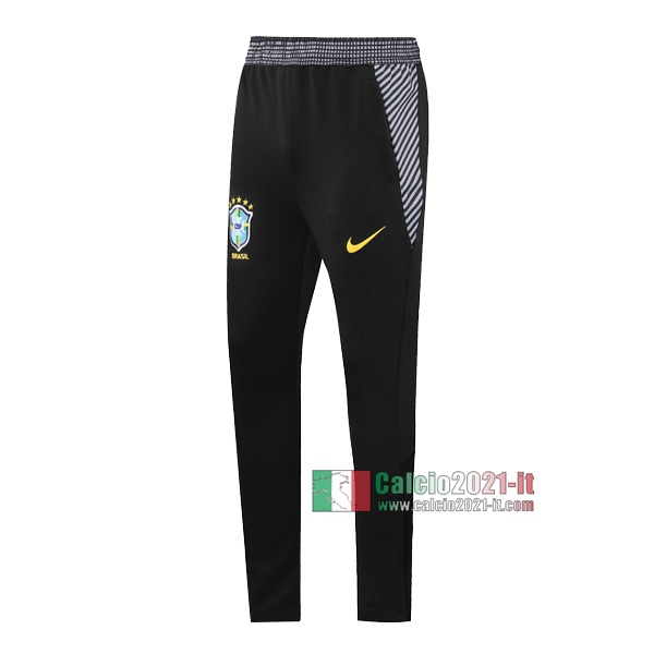 Calcio2021-It: Nuova Pantaloni Sportivi Brasile Nera 2020 2021 Comprare Online