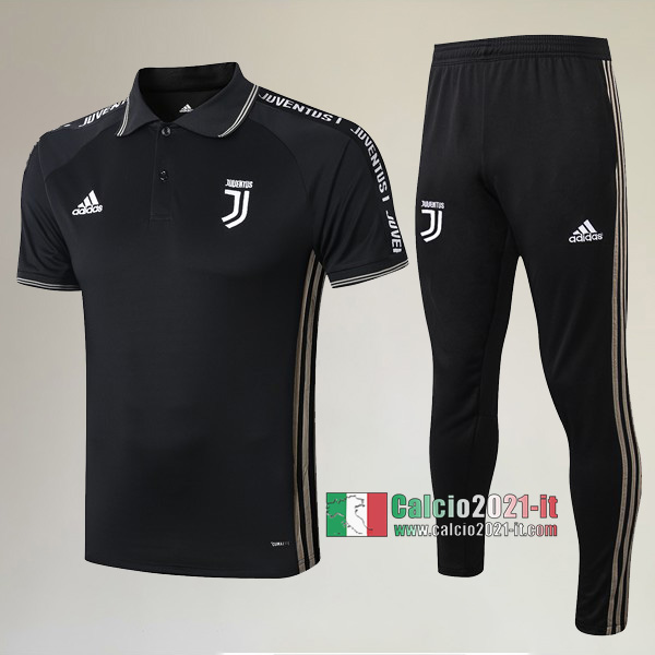 La Nuove Kit Maglietta Polo Juventus Turin Manica Corta + Pantaloni Nera 2019/2020 :Calcio2021-it