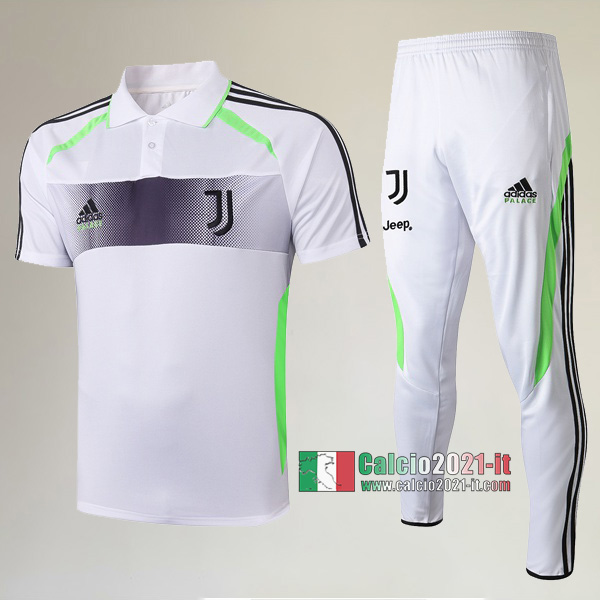 La Nuova Kit Magliette Polo Juventus Manica Corta Edizione Collaborated Palace + Pantaloni Bianca 2019/2020