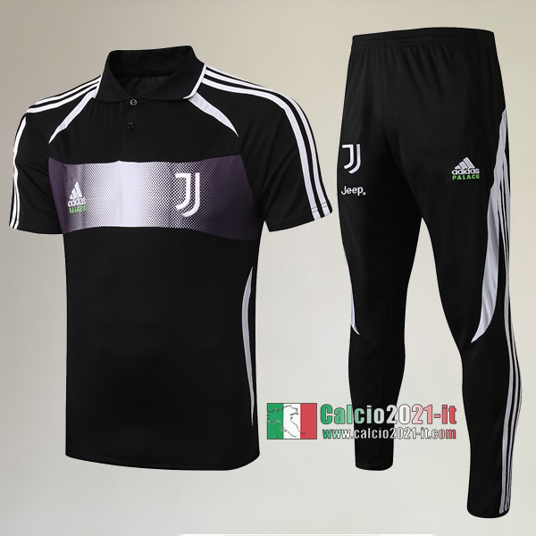 La Nuove Kit Maglietta Polo Juventus Turin Manica Corta Edizione Collaborated Palace + Pantaloni Nera 2019/2020
