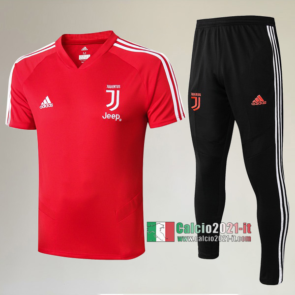 La Nuove Kit Maglietta Polo Juventus Turin Manica Corta + Pantaloni Rossa 2020/2021 :Calcio2021-it