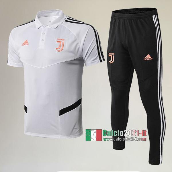 La Nuova Kit Magliette Polo Juventus Turin Manica Corta + Pantaloni Bianca/Nera 2019/2020 :Calcio2021-it