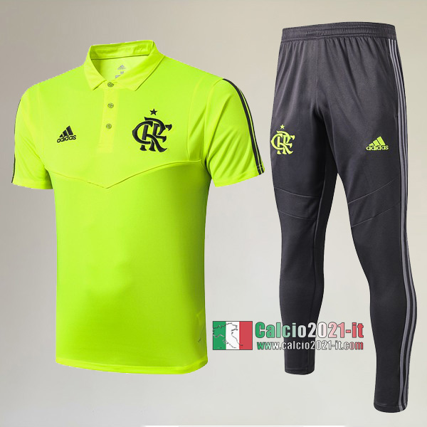 La Nuove Kit Maglietta Polo Flamengo Manica Corta + Pantaloni Verde 2019/2020 :Calcio2021-it