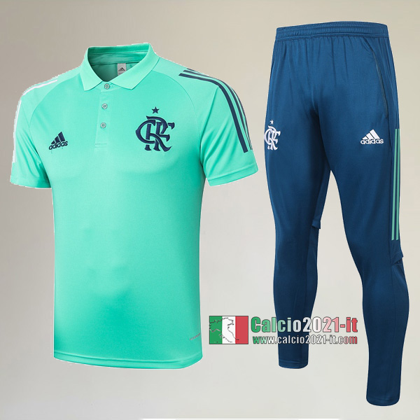 La Nuova Kit Magliette Polo Flamengo Manica Corta + Pantaloni Verde 2020/2021 :Calcio2021-it