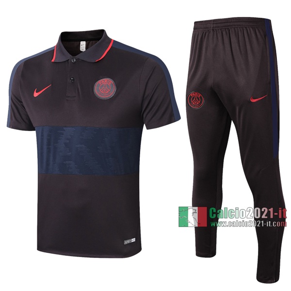 Calcio2021-It: Nuova Ufficiale Maglietta Polo Shirts Paris Saint Germain Manica Corta Nera 2020/2021