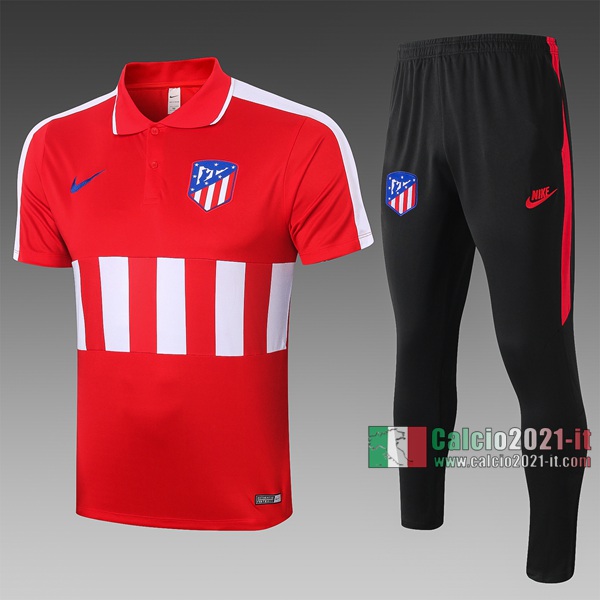 Calcio2021-It: Nuova Maglietta Polo Shirts Atletico Madrid Manica Corta Bianca C408# 2020/2021