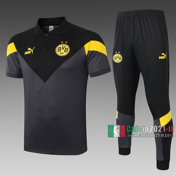 Calcio2021-It: Nuove Maglietta Polo Shirts Borussia Dortmund Manica Corta Graffiti C455# 2020/2021