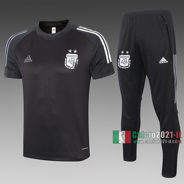 Calcio2021-It: Nuova T Shirt Polo Argentina Manica Corta Nera C472# 2020/2021