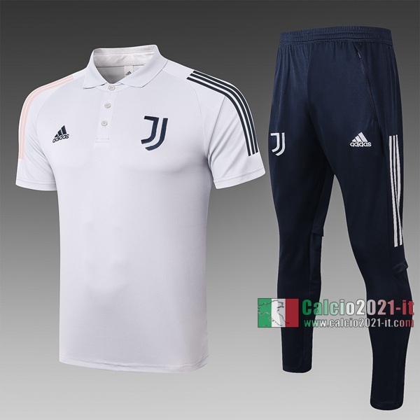 Calcio2021-It: Nuove Foggia Maglietta Polo Shirts Juventus Turin Manica Corta Grigio Chiaro C495# 2020/2021