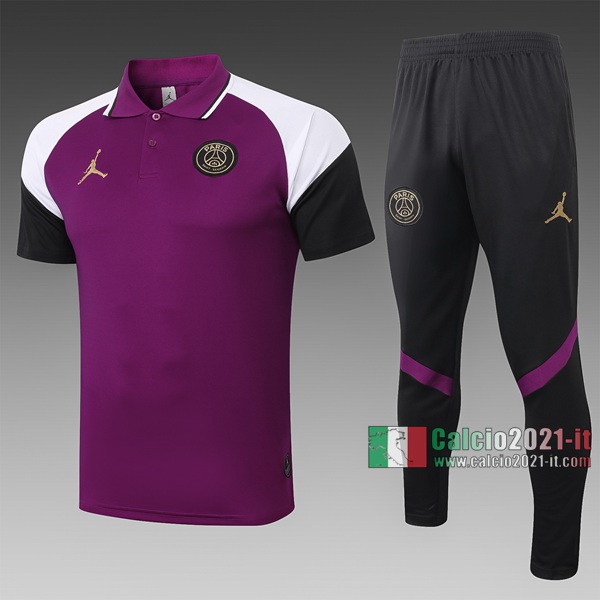 Calcio2021-It: Nuova Maglietta Polo Shirts Air Jordan Manica Corta Porpora C498# 2020/2021