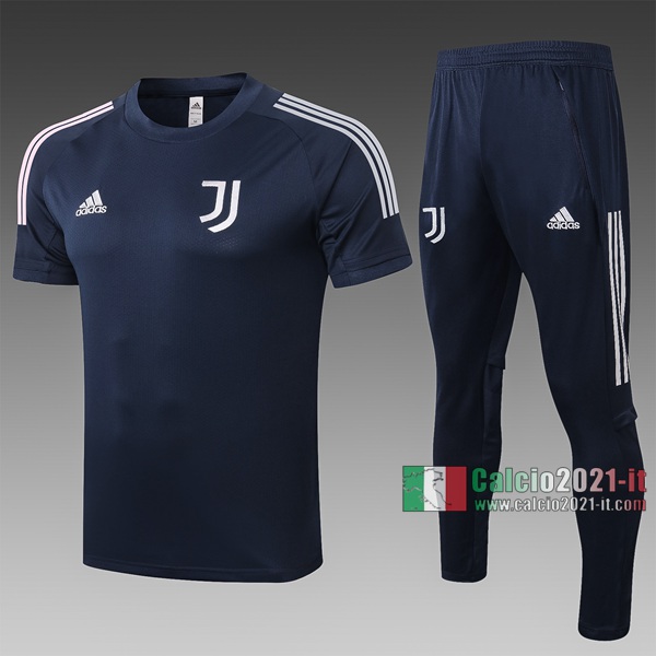 Calcio2021-It: Nuove T Shirt Polo Juventus Turin Manica Corta Azzurra Marino C503# 2020/2021