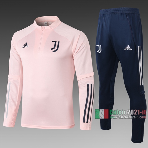 Calcio2021-It: Felpa Tuta Juventus Turin Half-Zip Rosa 2020 2021