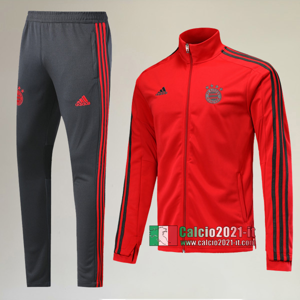 AAA Qualità: Full-Zip Giacca Nuove Del Tuta Da Bayern Monaco + Pantaloni Rossa 2019/2020