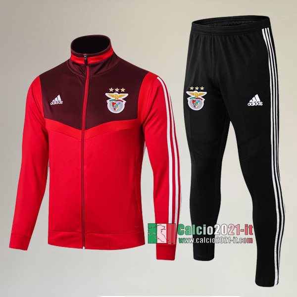 A++ Qualità: Full-Zip Giacca Nuova Del Tuta S.L Benfica FC + Pantaloni Rossa 2019 2020
