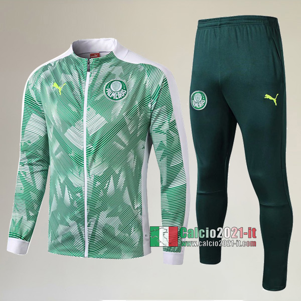 AAA Qualità: Full-Zip Giacca Nuove Del Tuta Da Palmeiras + Pantaloni Verde/Bianca 2019 2020