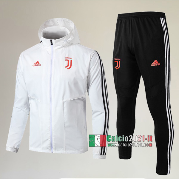 AAA Qualità: Full-Zip Giacca Antivento Nuove Del Tuta Juventus Turin + Pantaloni Bianca 2019/2020