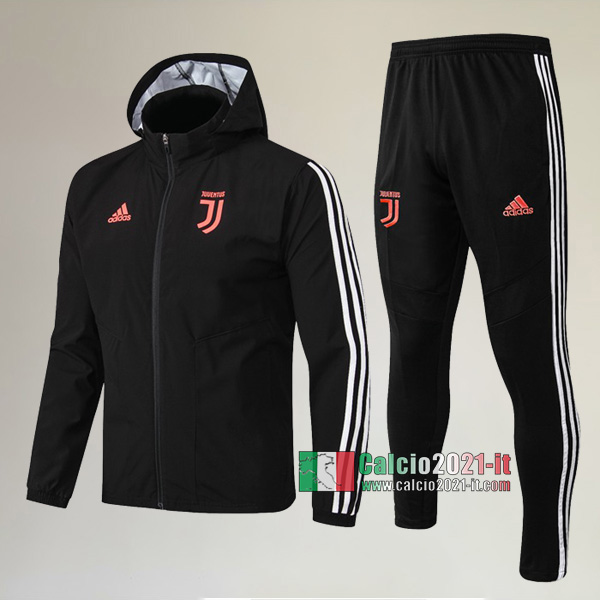 A++ Qualità: Full-Zip Giacca Antivento Nuova Del Tuta Juventus Turin + Pantaloni Nera 2019 2020